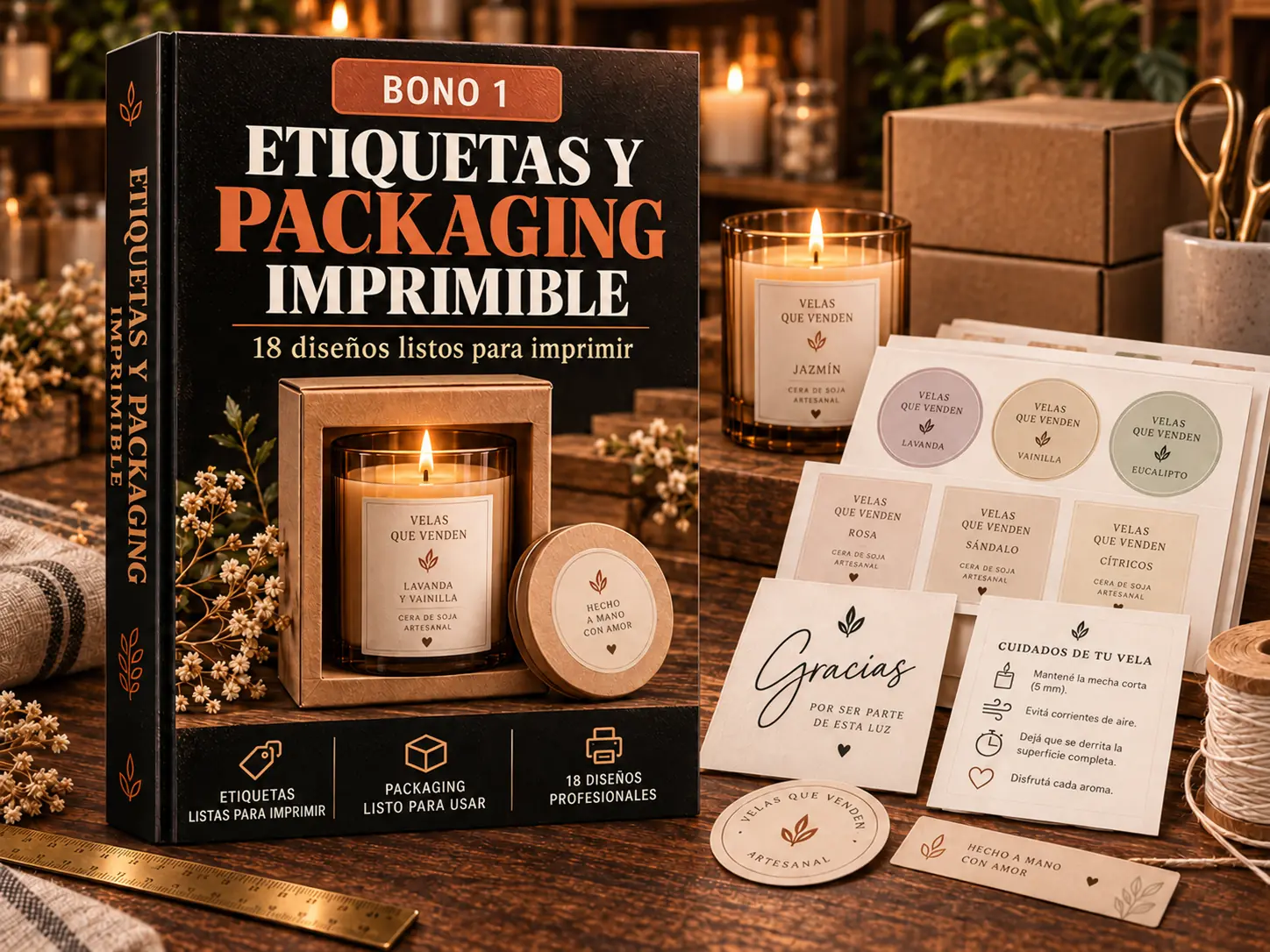 Bono 1 — Etiquetas y packaging imprimible