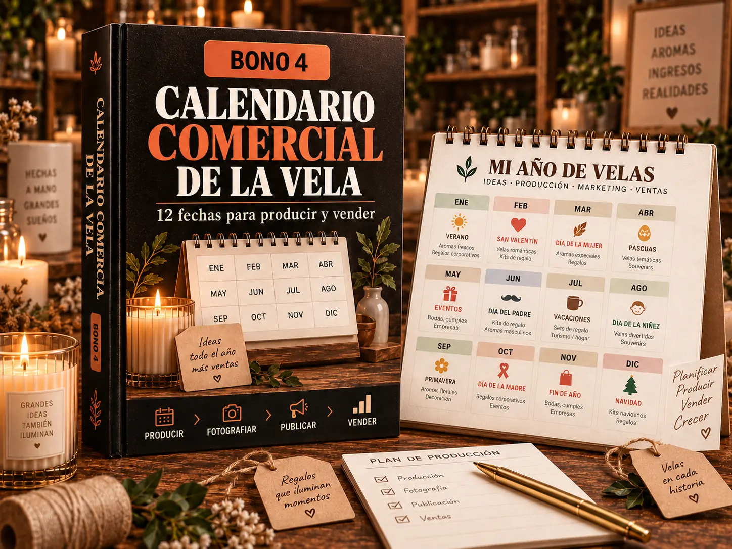 Bono 4 — Calendario comercial de la vela
